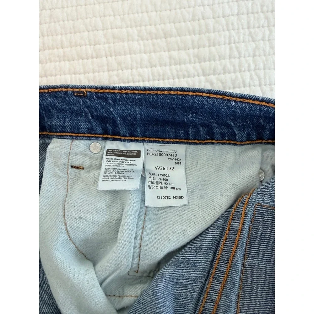 Levis 511 Slim Fit Jeans Mens 36x32 Medium Wash Blue Denim Pants